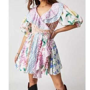 Fillyboo Multicolor Floral Ruffle Dress